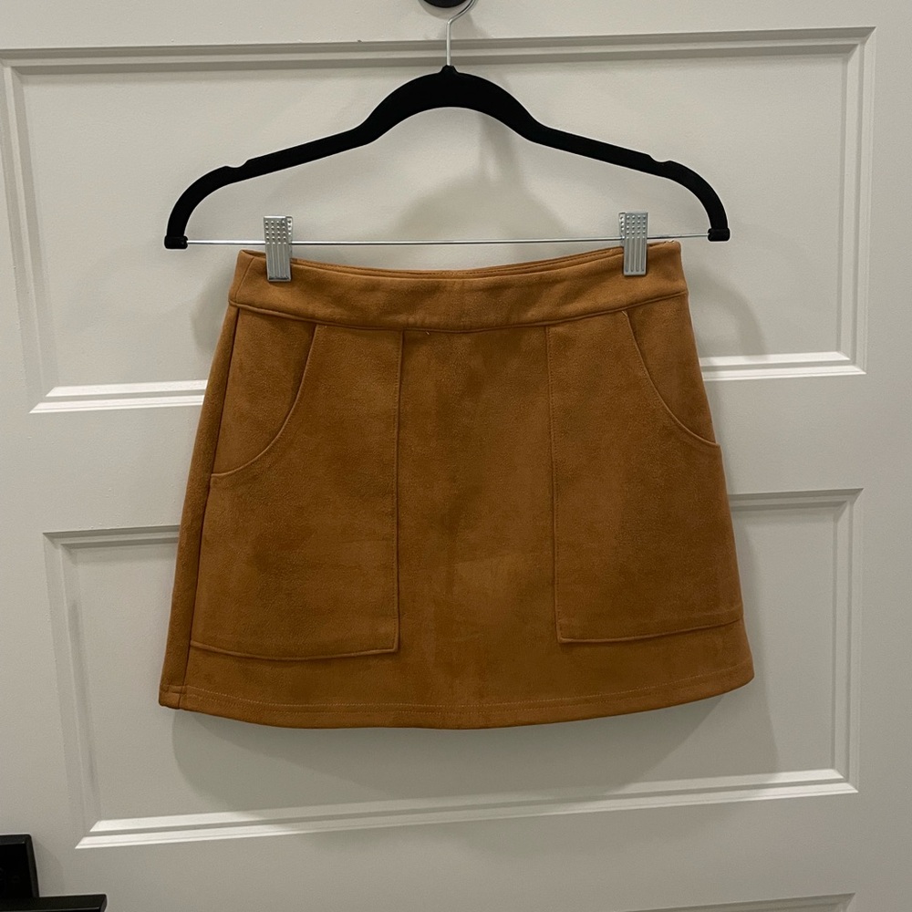 Faux suede Mini Skirt